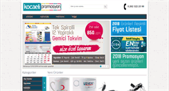 Desktop Screenshot of kocaelipromosyon.net